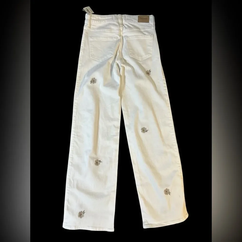 NWT Abercrombie kids White High-Rise Wide Leg Jeans Size 11/12
